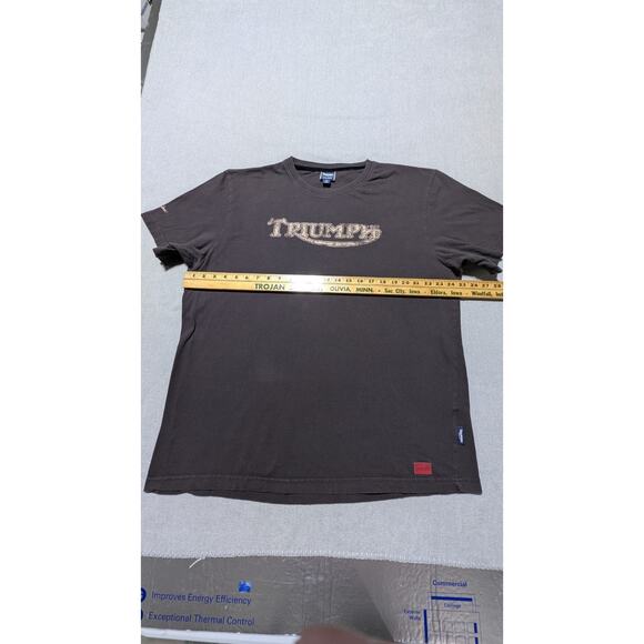 Triumph Motorcycles Steve McQueen Special Edition T-Shirt Men' XL Brown Korea... - Picture 15 of 16